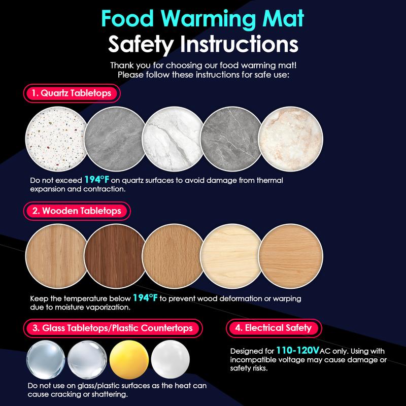 Electric Food Warming Mat