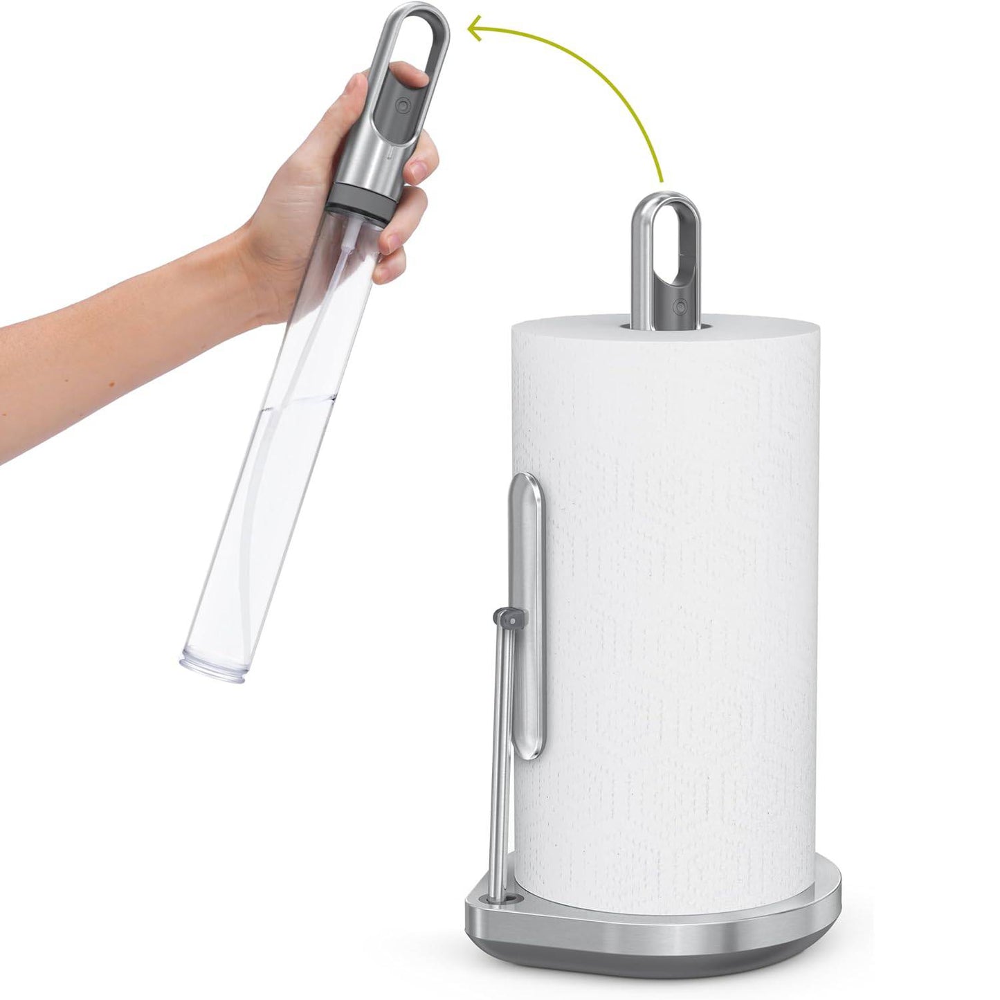 Paper Towel Holder with Spray Pump